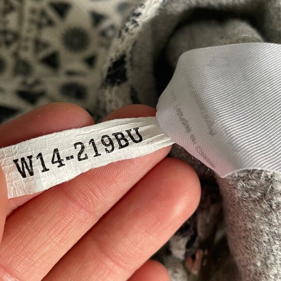 ANAMA Womens Zip Up Hoodie XS Multicolor Aztec Boho Hi Low Anthropologie Hippie - Picture 7 of 12